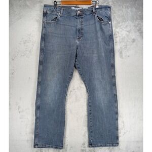 Wrangler Retro Relaxed Boot Jeans Mens Sz 40X32 Blue Denim Western Rodeo Stretch